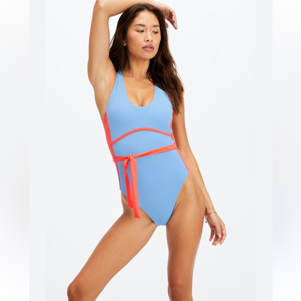 Fabletics Lace-Up Racerback Swimsuit